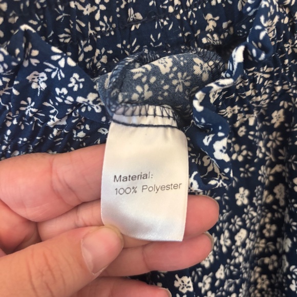 NWT Cueply Navy Blue Floral Maxi Skirt Size 4x - Picture 5 of 8